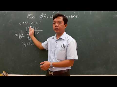 Video TOÁN 4: CHIA CHO SỐ CÓ HAI CHỮ SỐ - TIẾT 1 - youtube