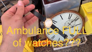 $2k Ambulance FULL of vintage watches & parts! what will I find!?!
