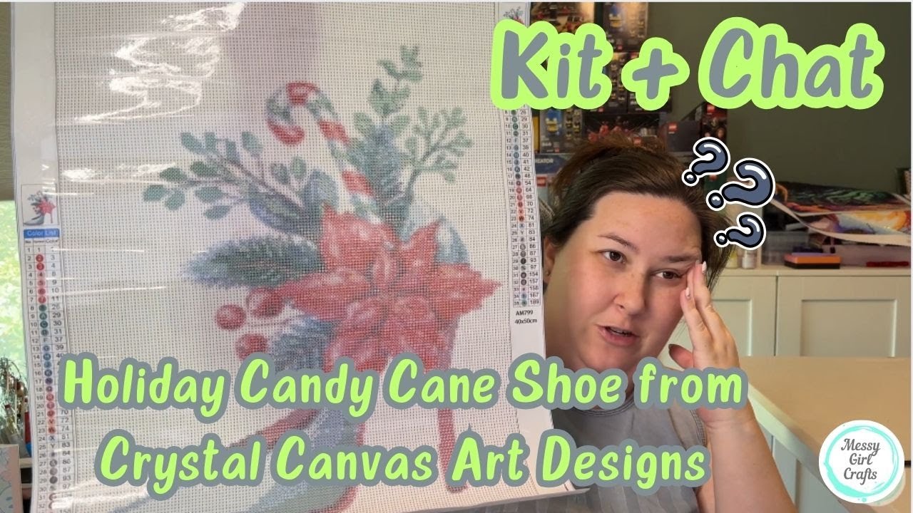 Kit + Chat – Holiday Candy Cane Heel from Crystal Canvas Art Designs