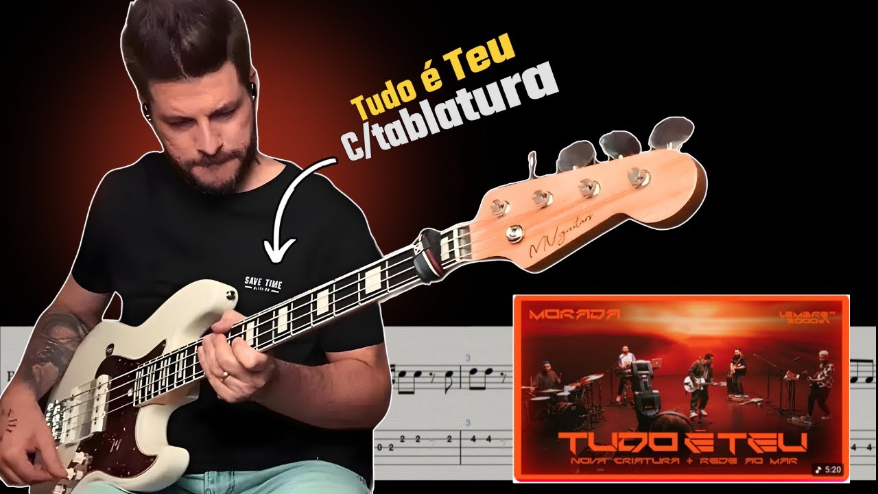 Morada | Tudo é Teu / Nova Criatura / Rede ao Mar - Baixo cover C/tablatura