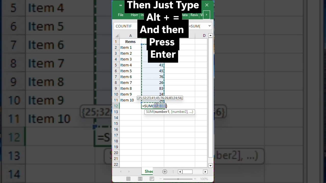 Fastest Way To Sum In Excel Auto Shortcut Tips Tricks Exceltips