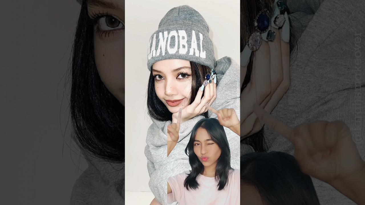 BLACKPINK Lisa's Make-up transformation 💘||Farah's Makeover