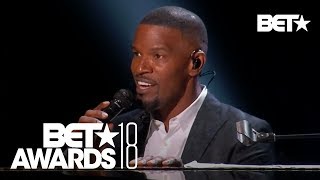 Video voorbeeld van "Jamie Foxx Tributes Anita Baker By Singing Some Of Her Classics! | BET Awards 2018"