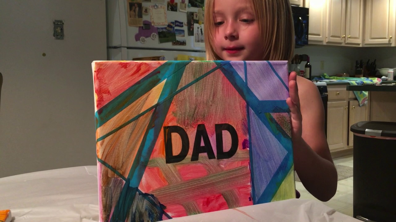 Fun and Easy Father's Day Canvas Craft For Kids - Westyn Baby