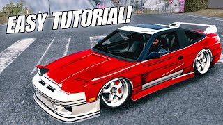 Nissan 180SX Manga Style Livery Design Tutorial | Easy Tutorial | Car Parking Multiplayer