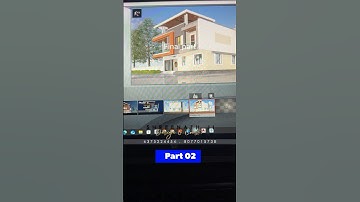 Sketchup pro to lumion rendering final part #exteriordesign #architect 🛌🏡