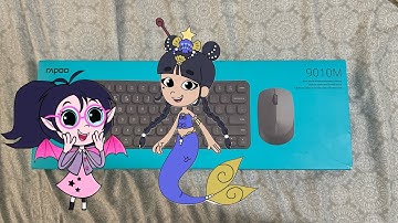Rapoo 9010M Wireless Keyboard & Mouse Pairing and Demo  