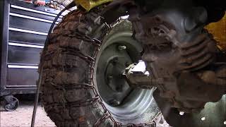 How to change a Sears GT6000 lawn tractor drive belt and engine pulley