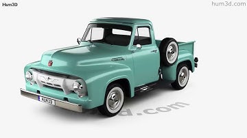 Ford F-100 Pickup 1954 3D model by 3DModels.org