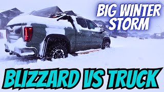 Witness A Canadian Blizzard FirstHand in My GMC Sierra AT4  Winter Snowstorm Mayhem