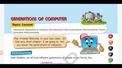 Class 5 lesson 1- Generation of computer