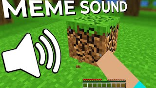 Replacing EVERY Minecraft sound with POPULAR MEMES!!