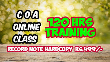 COA Computer on Office Automation COA Practical and Theory Online Class