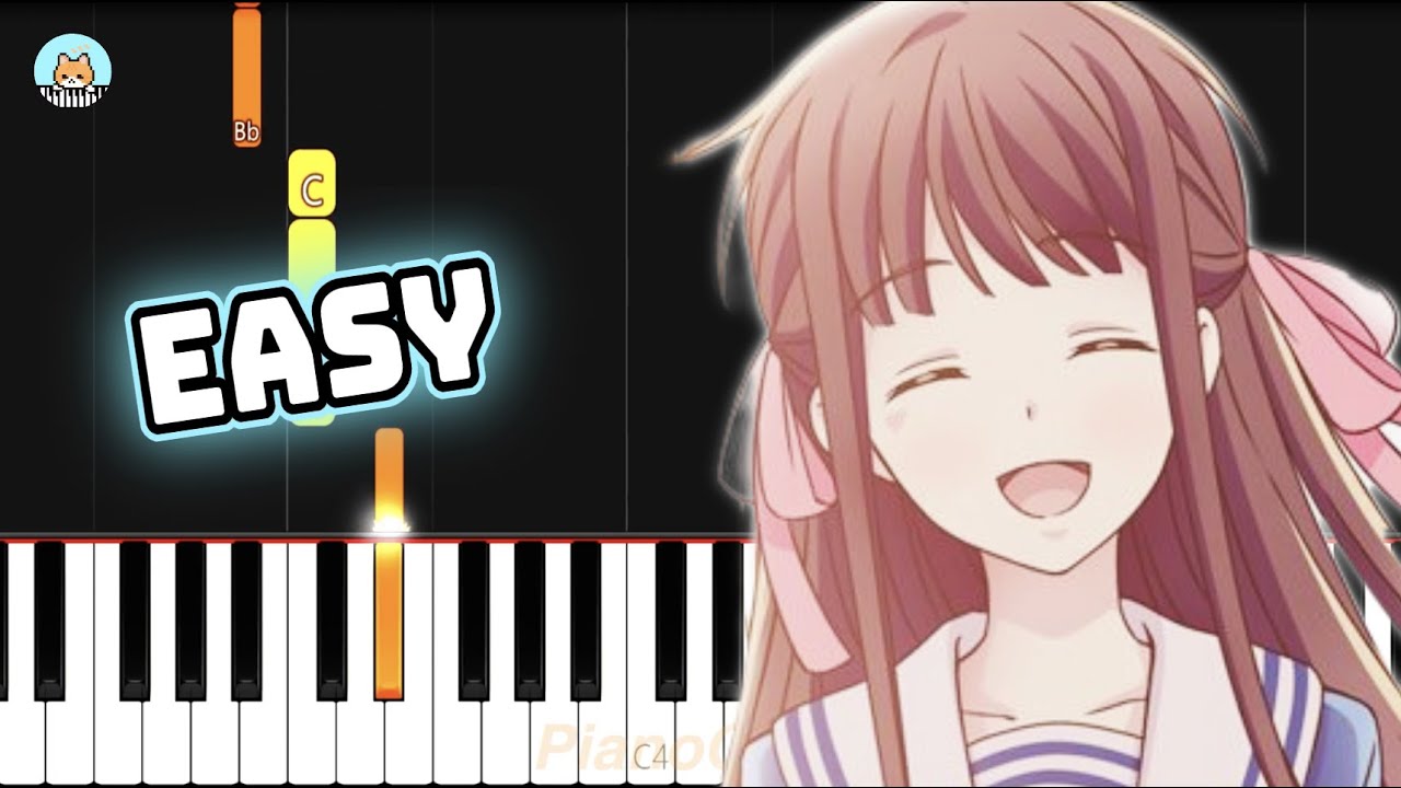 Fruits Basket Season 2 OP 2 "HOME" EASY Piano Tutorial & Sheet