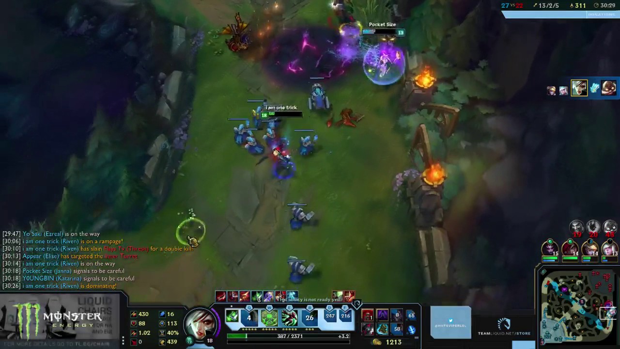 Viper shows what full lethality Riven is capable of - YouTube