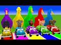 Long Slide Game with Cow Elephant Gorilla Hippopotamus Tiger 3d Animal Game Funny 3d Animals