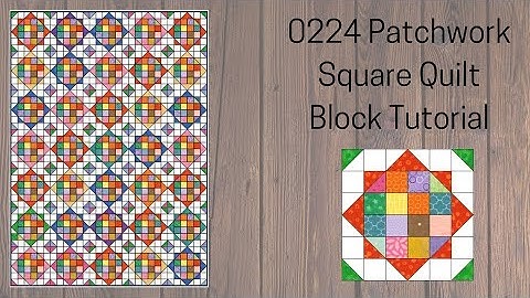 0224 Patchwork Square Quilt Tutorial | block of the Day 2023 | AccuQuilt | Scrap Quilt | Jelly Roll