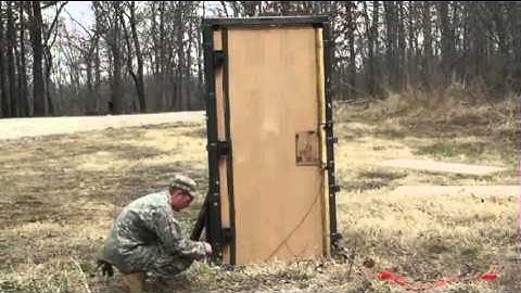 Breach Door Demonstration #1 | Quick Hinge Breach Door System | Range Systems