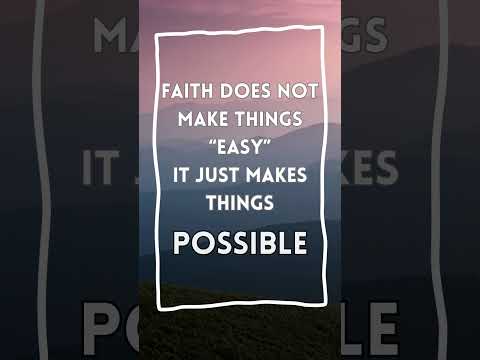 Faith IS NOT Easy!!!