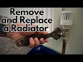 How to remove and replace a radiator for decorating  no draining required