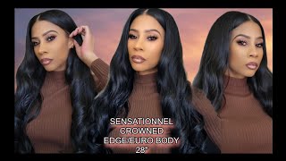 OKAY YALL GOTTA GET THIS ONE! NEW! SENSATIONNEL CROWNED EDGE/EURO BODY 28". 🔥🔥🔥🔥