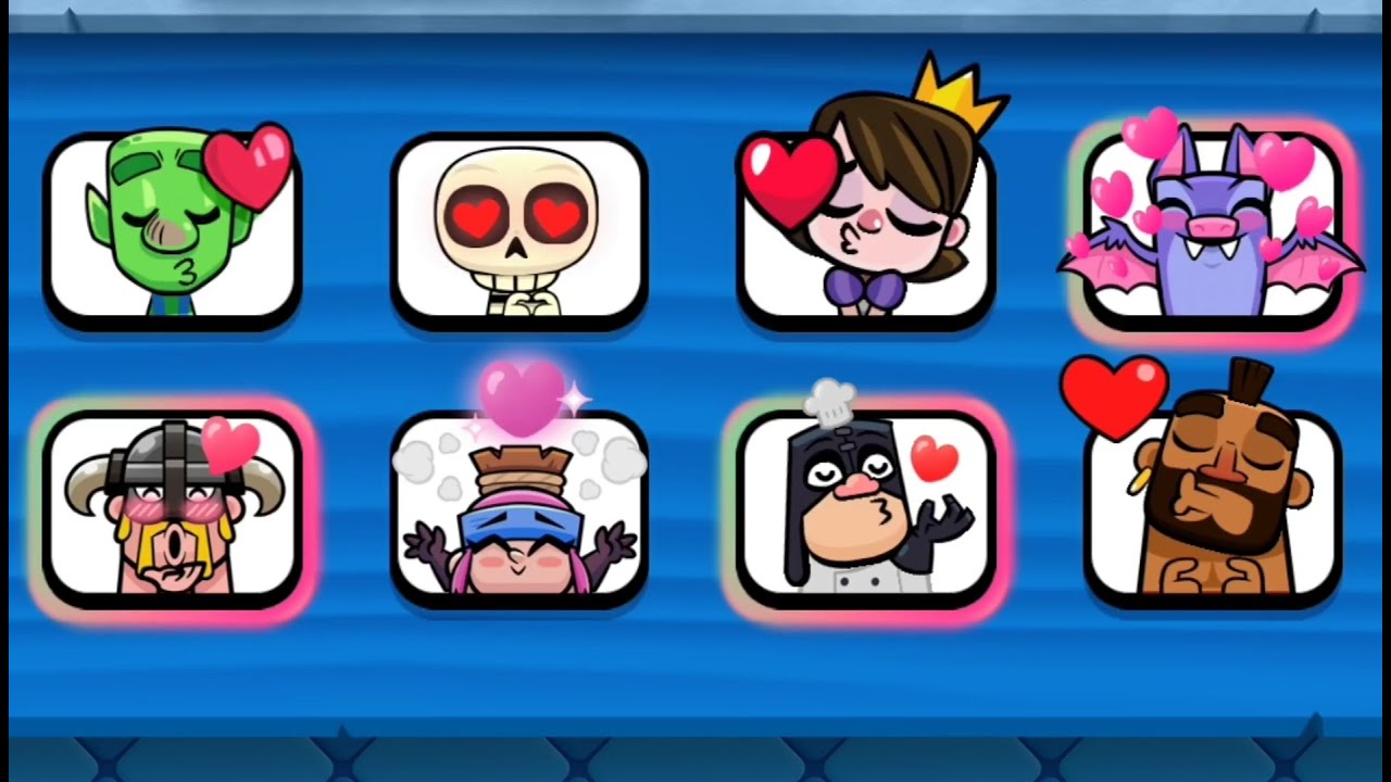 All Love Emotes in Clash Royale