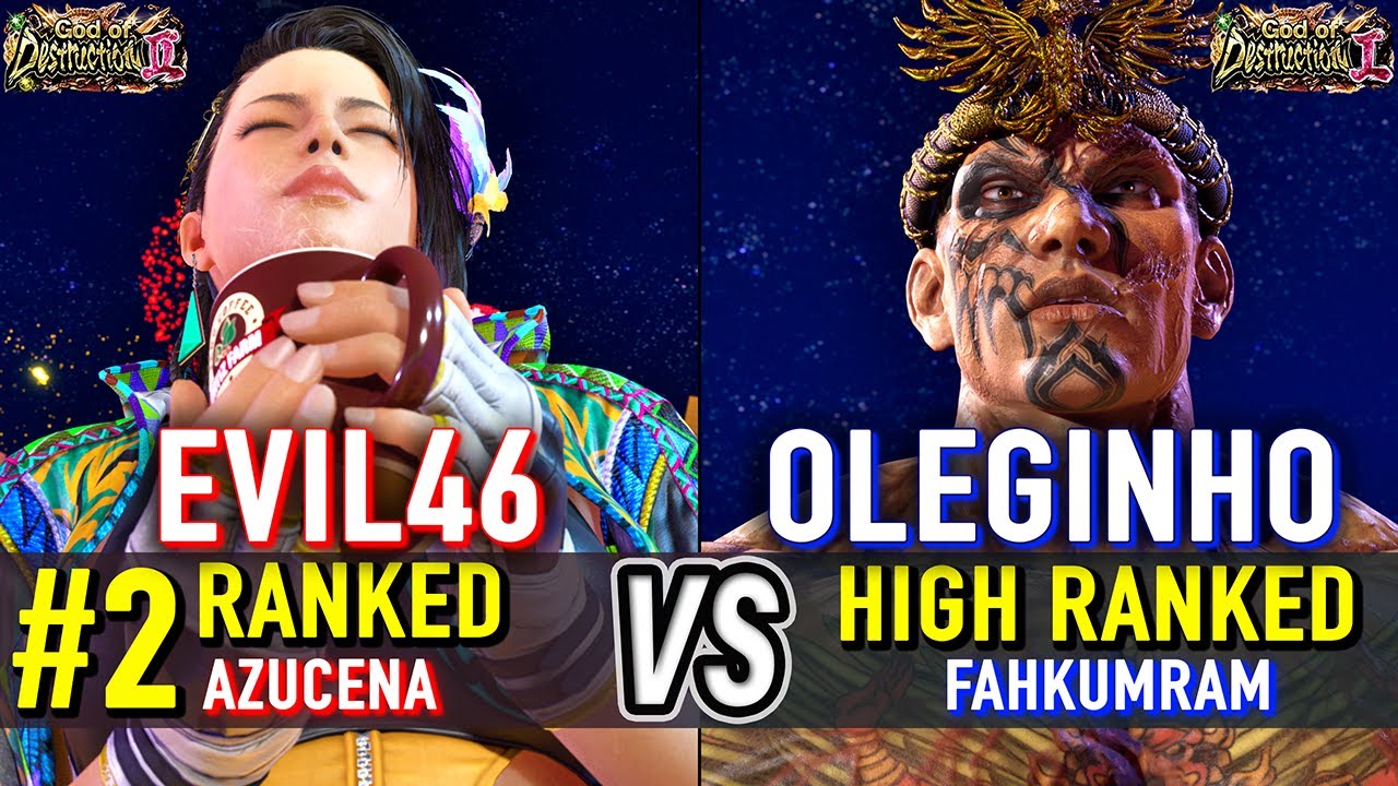 T8 🔥 EVIL46 (#2 Ranked Azucena) vs OLEGINHO (Fahkumram) 🔥 Tekken 8 High Level Gameplay