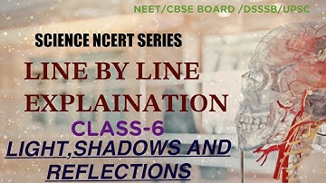 CLASS-6 CHAPTER-11 LIGHT,SHADOWS AND REFLECTIONS(2024-2025) #light #shadow  #class6th #sciencencert