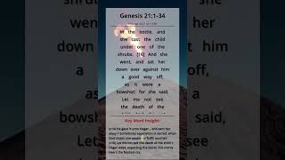 Genesis 21 Reading | Isaac Is Born, Hagar Is Heard | KJV | 365 Bible Journey