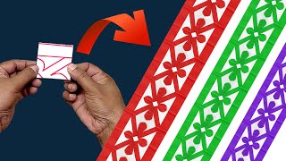 Simple Drawing & Easy Paper Cutting Design Border Design For Bulletin Board Easy Paper Craft