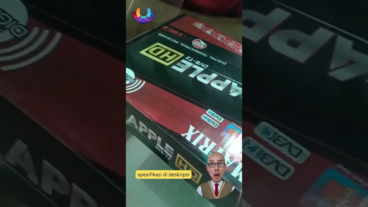 Unboxing SET TOP BOX STB MATRIX APPLE MERAH