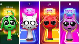 INCREDIBLE SPRUNKI HELP! | Tiles Hop EDM Rush VIBES HOP 2D #191