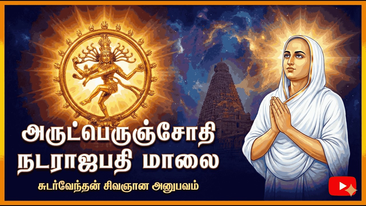 பேரானந்தம் தரும் நடராஜபதி மாலை | வள்ளலாரின் சிவஞான அனுபவம் #வள்ளலார் #அருட்பெருஞ்ஜோதி 