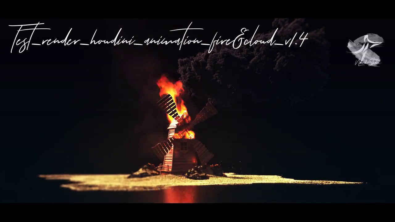 Cloud and fire houdini + hip file - YouTube