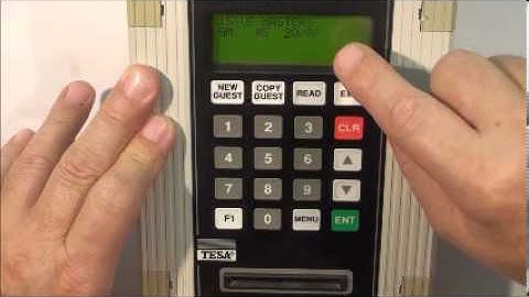 Tesa/Onity - HT20i - HOW TO: Make Master Cards