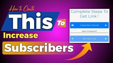 How to Create Subscribe to Unlock Link | Subscribe to Unlock Link YouTube | Sub to unlock