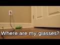 I couldn't find my glasses