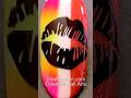 Cool Lips Effects Nail Art with Semi-Gel Non-Stick Stamping Polish and Pigment Adhesive Base Gel