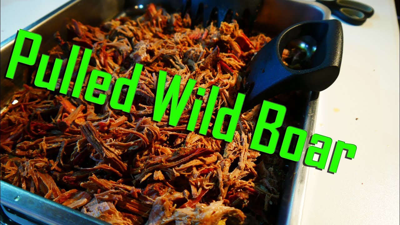 Pulled Wild Boar Wildschwein vom Pelletsmoker Y-BBQ