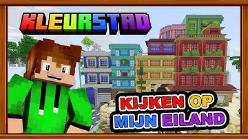 Kijken op mijn skyblock Eiland - Minecraft Skyblock Kleurstad