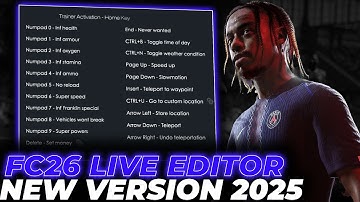 EA FC 26 Live Editor | FC 26 Live Editor 26.2.0 | 🔧 2025 - Ultimate Career Mode Tool (Not a Cheat!)