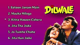 Dilwale Movie All Songs, Ajay Devgan, Raveena Tandon, Sunil Shetty, Hindi Movie Song