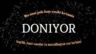 Doniyor ismiga video