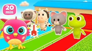 Hop Hop Baykuş Eğitici Çizgi Film. Hayvanlar Için Yeni Ev Ve Piramit. Bebek Videosu