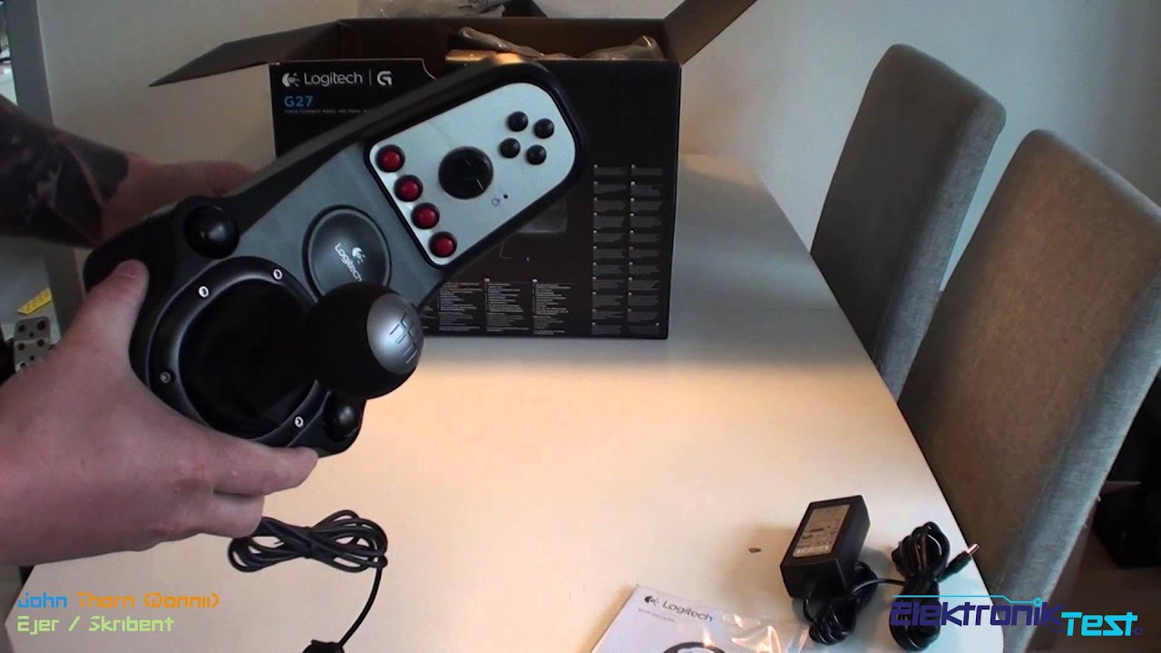 Unboxing af Logitech G27 @ Elektroniktest.dk - YouTube