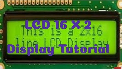 16x2 LCD display tutorial Tamil
