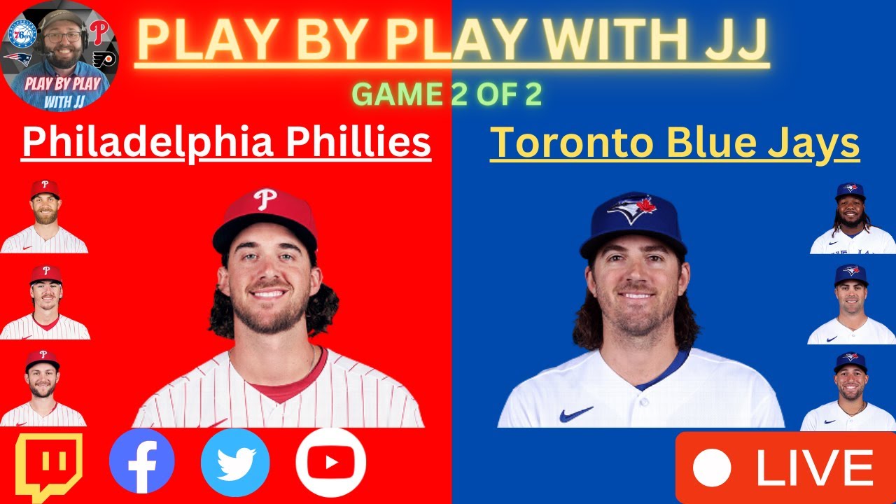 Philadelphia Phillies Toronto Blue Jays LIVE PLAY-BY-PLAY (08-16-23) #phillies #bluejays #mlb