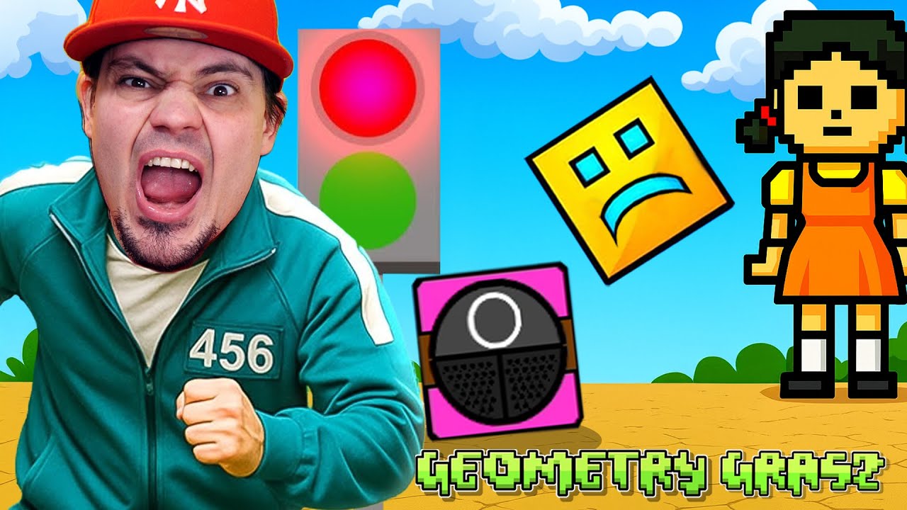 🧊 WBIŁEM PIERWSZEGO DEMONA! SQUID GAME W GEOMETRY DASH! | Geometry Dash #36