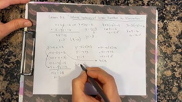 Lesson 5.3 “Solving Systems of Linear Equations by Elimination”