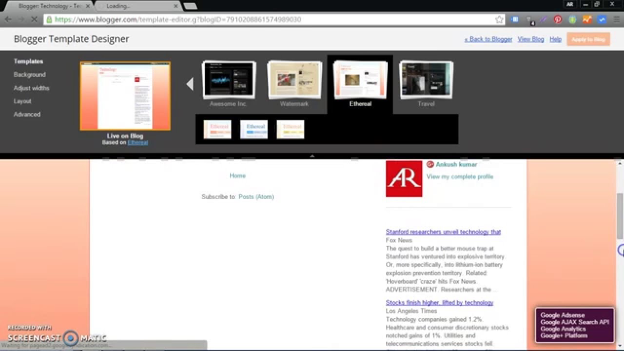 How to create a Blog - YouTube
